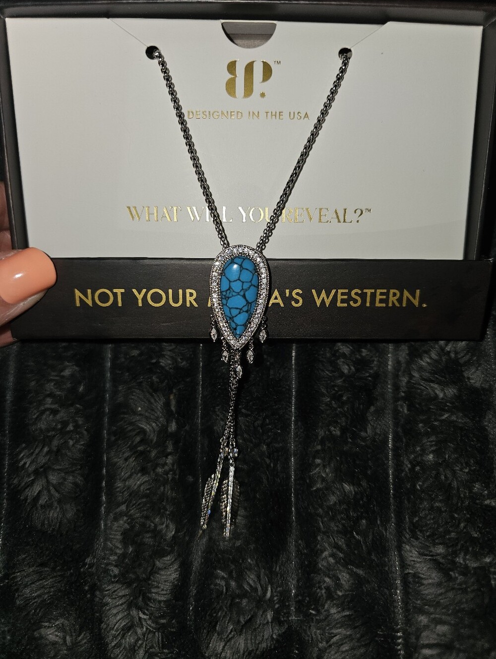 Outlaw Bomb Party Savage, Not Sorry Necklace NIB